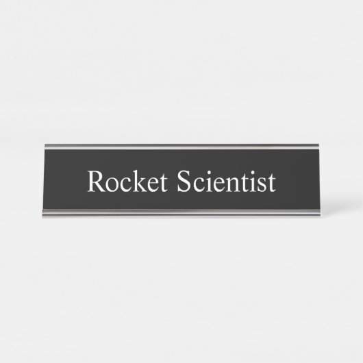 Porte-nom Pour Bureau Scientifique de Rocket, (Devant)