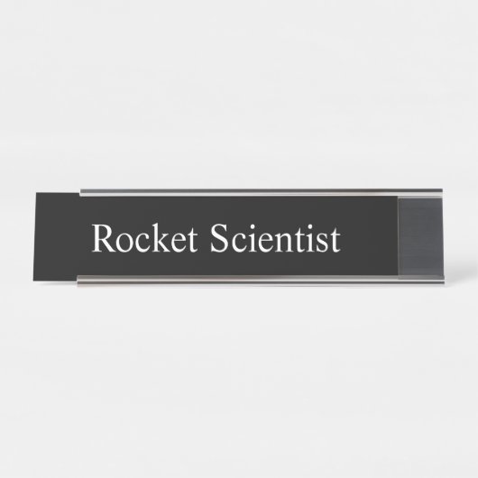 Porte-nom Pour Bureau Scientifique de Rocket, (Devant)