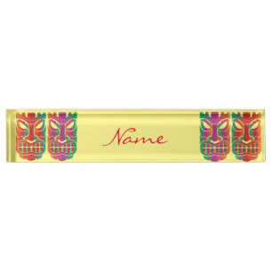 Porte-nom Pour Bureau Sculpture de Twin Tiki Thunder_Cove