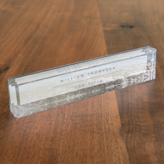 Porte-nom Pour Bureau Sea & Sand Beach (Taille)