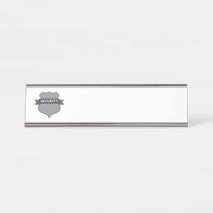Porte-nom Pour Bureau Sécurité