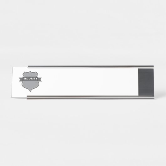 Porte-nom Pour Bureau Sécurité (Devant)