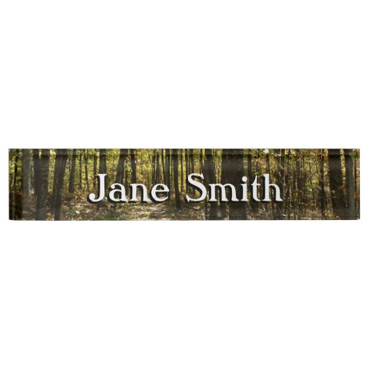 Porte-nom Pour Bureau Sentier des Appalaches en octobre à Shenandoah (Devant)