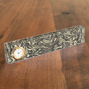 Porte-nom Pour Bureau Séphie texture rugueuse avec soulagement des encoc