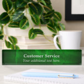 Porte-nom Pour Bureau Service client Green Gradient