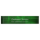 Porte-nom Pour Bureau Service client Green Gradient (Devant)