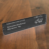 Porte-nom Pour Bureau Services de construction moderne (Taille)