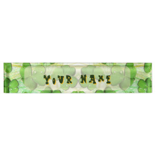 Porte-nom Pour Bureau Shamrock vert St Patrick iPhone 5 Coque-Mate