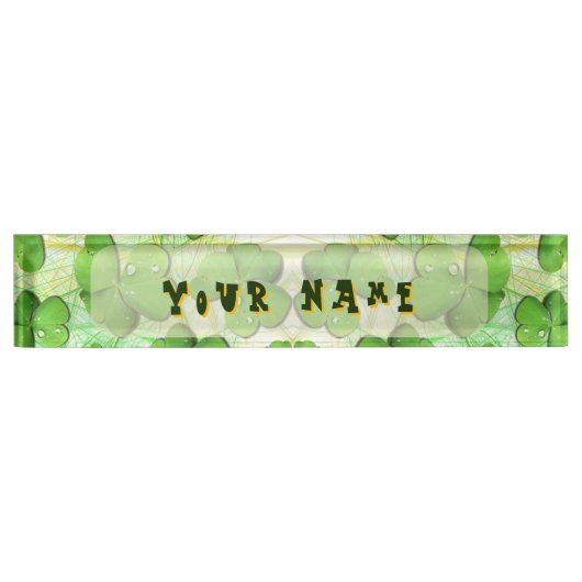 Porte-nom Pour Bureau Shamrock vert St Patrick iPhone 5 Coque-Mate (Devant)