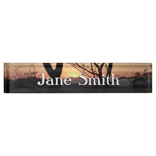 Porte-nom Pour Bureau Shenandoah Sunset National Park Paysage (Devant)