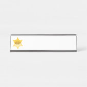 Porte-nom Pour Bureau Sheriff (Devant)