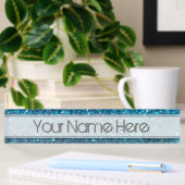 Porte-nom Pour Bureau Shine bleu extravagant