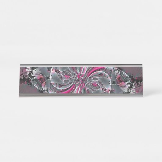 Porte-nom Pour Bureau Signaux mixtes (Devant)