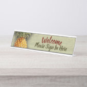 Porte-nom Pour Bureau Signe professionnel de réception de bienvenue de (Devant)