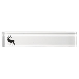 Porte-nom Pour Bureau Silhouette d'élan