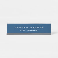 Simple Bleu simple tendance Minimaliste Classy