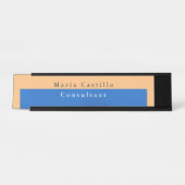 Porte-nom Pour Bureau Simple Élégant minimaliste (Devant)