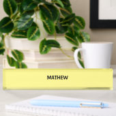 Porte-nom Pour Bureau simple initial letter monogram add your name lett
