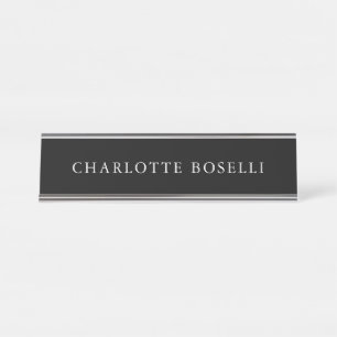 Porte-nom Pour Bureau Simple minimaliste élégant classique professionnel