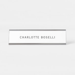 Porte-nom Pour Bureau Simple minimaliste élégant classique professionnel