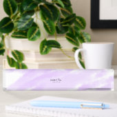 Porte-nom Pour Bureau simple minimum ajouter votre nom unité de mariage