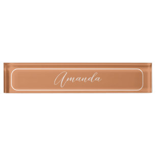 Porte-nom Pour Bureau Simple moderne élégante rouille professionnelle ex
