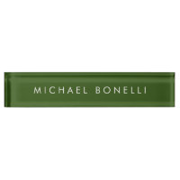 Simple Plain Minimal Élégant Vert Forêt Moderne