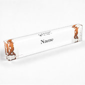 Porte-nom Pour Bureau sirènes bronzages de surveillance
