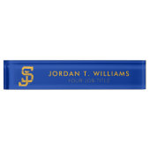 Porte-nom Pour Bureau SJ Spartans (Devant)
