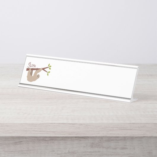 Porte-nom Pour Bureau Sloth (Devant)