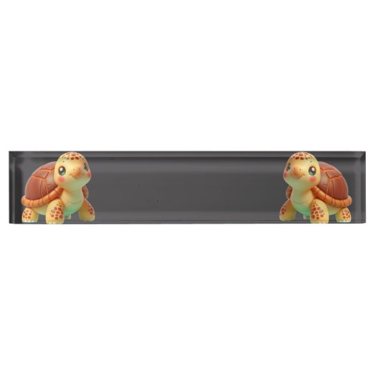 Porte-nom Pour Bureau Slow but Growing (Devant)