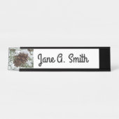 Porte-nom Pour Bureau Snowy Pine Cone I (Devant)