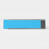 Porte-nom Pour Bureau Solid Cyan Blue Background | Summer Minimal Style (Devant)