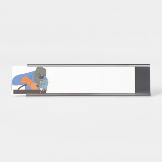 Porte-nom Pour Bureau Soudeuse (Devant)