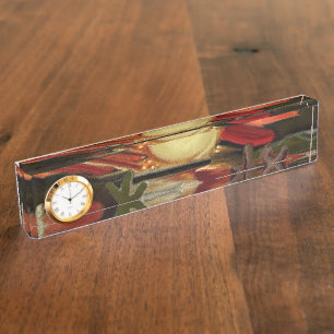 Porte-nom Pour Bureau Southwestern Skies Art Abstrait