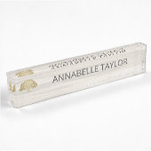 Porte-nom Pour Bureau Spa naturel