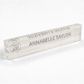 Porte-nom Pour Bureau Spa naturel