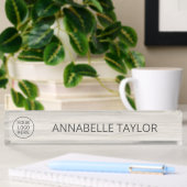 Porte-nom Pour Bureau Spa naturel