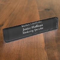 Spécialiste du marketing Acrylique noire