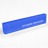 Porte-nom Pour Bureau Splendid Fairywren Blue Colour