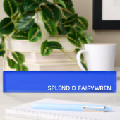Porte-nom Pour Bureau Splendid Fairywren Blue Colour