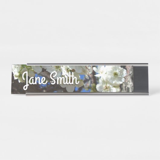 Porte-nom Pour Bureau Spring Flowering Pear Tree (Devant)