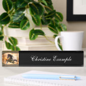 Porte-nom Pour Bureau Steampunk, cheval impressionnant de steampunk