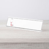 Porte-nom Pour Bureau Stethoscope (Devant)
