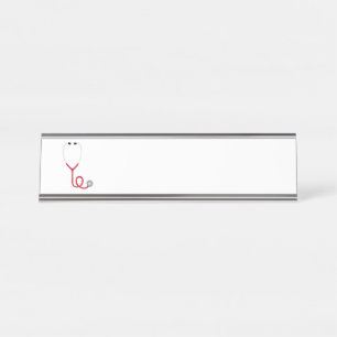Porte-nom Pour Bureau Stethoscope