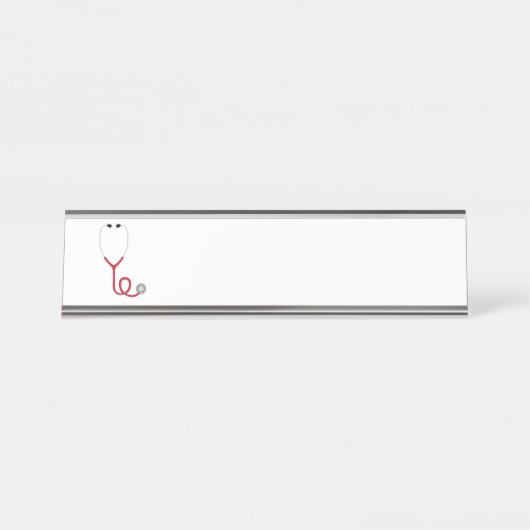 Porte-nom Pour Bureau Stethoscope (Devant)