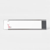 Porte-nom Pour Bureau Stethoscope (Devant)