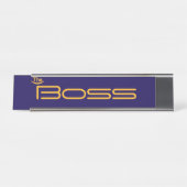 Porte-nom Pour Bureau Style Gold Le BOSS (Devant)