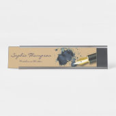 Porte-nom Pour Bureau Stylo de remplissage avec comptoir d'encre Nom Pla (Devant)