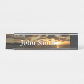 Porte-nom Pour Bureau Sunrise aux îles Virgin (Devant)